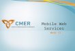Mobile Web Services Week II