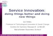 research for smes' service innovation