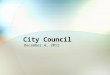 City Council December 4, 2012 Planning