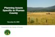 Planning  Issues  Specific To  Plumas County