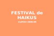 Festival de haikus