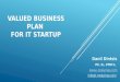 Business plan template for IT start-ups