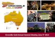 Crocodile Gold AGM Presentation from June 5, 2014