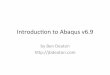 Introduction to Abaqus FEA (tutorial)