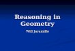 Reasoning In Geometry
