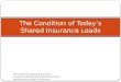 The condition of today’s shared insurance leads