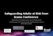 Safeguarding adults at risk from scams