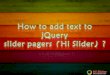 How to add text to jquery slider pagers (hi slider)