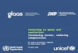 ”Investing in water and sanitation: Investing in water and sanitation: Increasing access, reducing inequalities - Findings from the 2014 Global GLAAS and JMP reports” by Mr. Sanjay