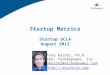 Startup Metrics - Startup UCLA