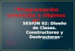 Programación orientada a Objetos II SESION 02: Diseño de Clases. Constructores y Destructores 1