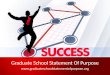 Graduate school statement of purpose