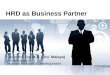 Training  Department as Business Partner