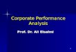 Corporate performance analysis