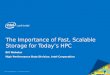 The Importance of Fast, Scalable Storage for Today’s HPC