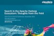 Search in the Apache Hadoop Ecosystem: Thoughts from the Field