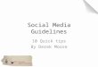 Social media guidelines