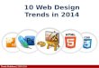 Hottest Web Design Trend in 2014
