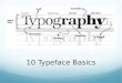 10 typeface