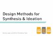 Crash Course: Service Design Methods for Synthesis & Ideation