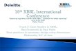 XBRL Conference Paris - Track Case Studies -  Best Practices In Taxonomy Design Using Dimensions