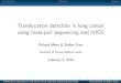 Translocation detection in lung cancer using mate-pair sequencing and iVIGS