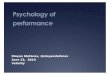 Psychology of performance