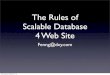 The Rules of Scalable database