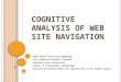 Cognitive analysis of web site navigation