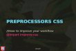 Preprocessor CSS: SASS