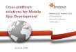 Cross platform solutions for Mobile App Development