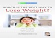 Which is the best way to lose weight?