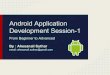 Android session 1