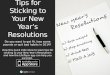 Tips for Sticking to Your New Year's Resolutions