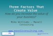 Three Criteria For Business Value