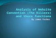 Analysis of website convention (the killers)