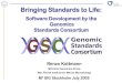 Software Development by the Genomics  Standards Consortium
