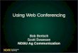 Using Webconferencing at NDSU