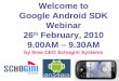Webinar on Google Android SDK