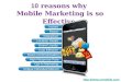 10 Reasons why Mobile Marketing is so Effective
