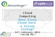 AdvantageNFP CHASE 2013 Does Every Cloud Have a Silver Lining Presentation