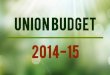 Union Budget 2014-2015