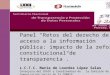 Panel “Retos del derecho de acceso a la información pública: impacto de la reforma constitucional de transparencia”. L.C.T.C. María de Lourdes López Salas
