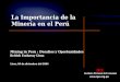 IPE Instituto Peruano de Economía IPE Instituto Peruano de Economía  Lima, 06 de diciembre del 2004 Mining in Peru : Desafíos y Oportunidades