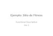 Ejemplo: Sitio de Fitness Functional Description Ver.1