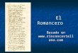 El Romancero El Romancero Basado en . com