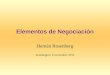 Elementos de Negociación Hernán Rosenberg Washington, 6 noviembre 2012