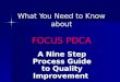 FOCUS PDCA Presentation