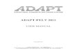 Adapt-felt 2011 User Manual
