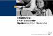 SAP Security Optimization Service